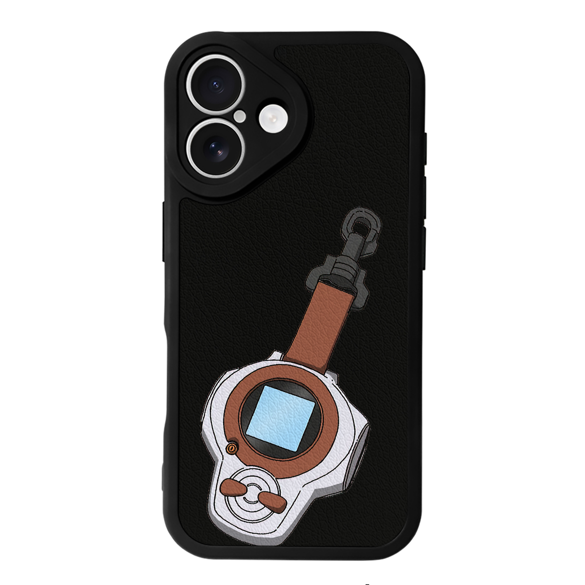（画像用） Digimon デジタルモンスター/デジモン 【iPhone 16シリーズ対応】シリコンスマホケース（レザー調） 材質：シリコン